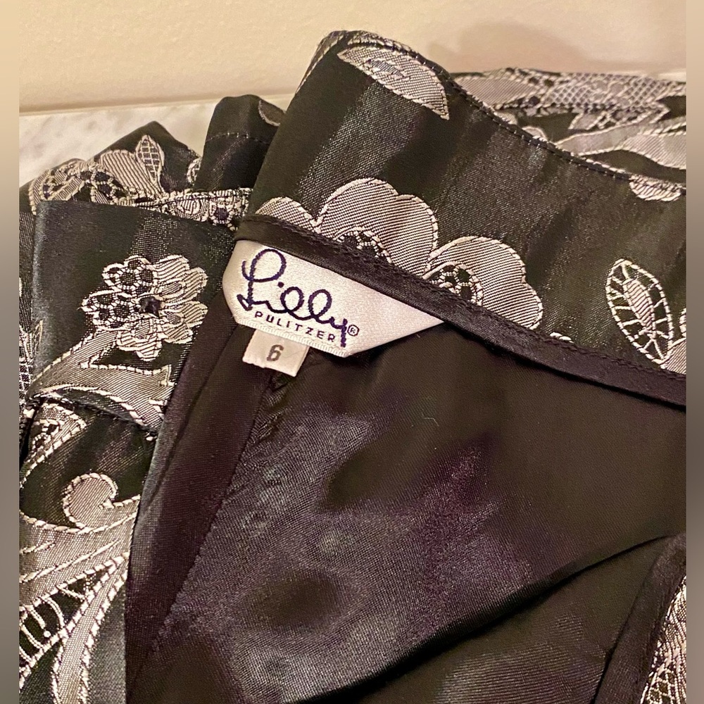 Lilly Pulitzer Embroidered Metallic Pants